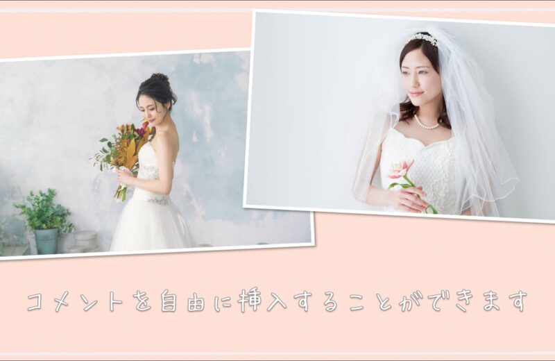 Nf Bridal 結婚式プロフィールムービーを 誰でも 手軽に