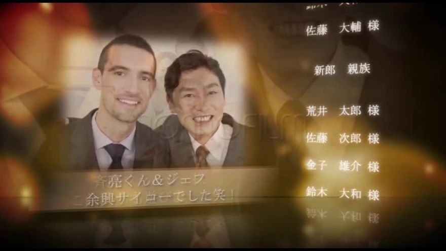 光の粒で彩るエンドロールムービーテンプレート シーン06